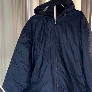 Dickies Men's Nylon Navy Blue Hooded Fleece Lined Jacket